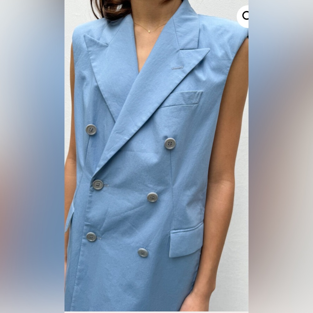 Dries Van Noten padded sleeveless doublebreastedp blazer size 38